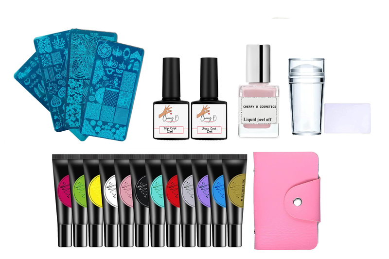 Cherry O Cosmetics Complete Nail Art Stamping Kit