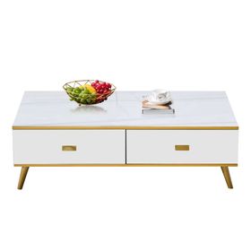 Coffee Table Wooden Accent Center Table with Storage for Living Room ...