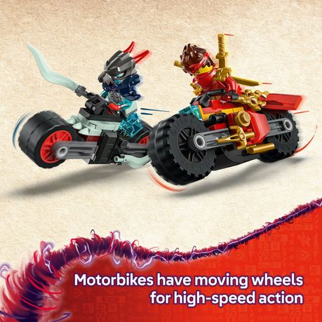 LEGO® NINJAGO® Kai's Motorcycle Speed Race Playset with 2 Ninja