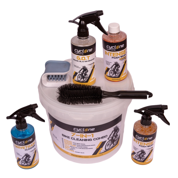 Cyclone Customs Bike Cleaning Combo 7 in 1