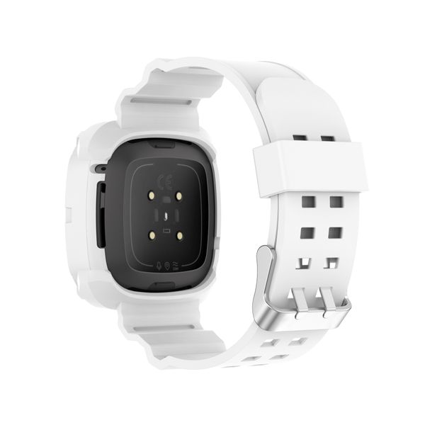 Replacement Fitbit Versa 3 &amp; Sense Watch Strap Band &amp; Screen Cover Clear