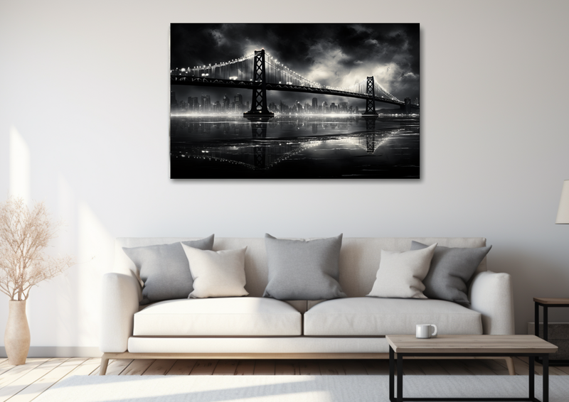 Canvas Wall Art - San Francisco Bay Night - HD0048