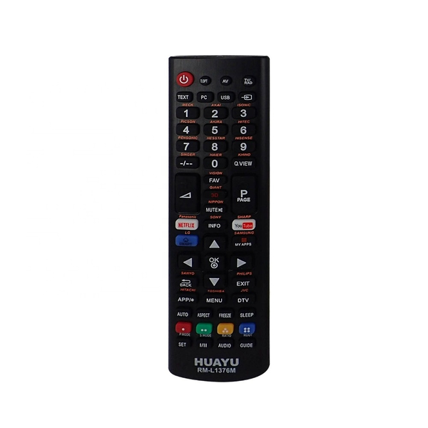Huayu Rm-L1376m Universal LCD/Led/O- CLD/Oled/Qled Remote Control