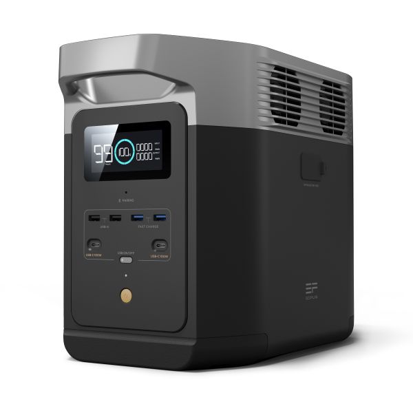 DELTA 2 Portable Power Station, w/ 800W Alternator Charger and PowerStream