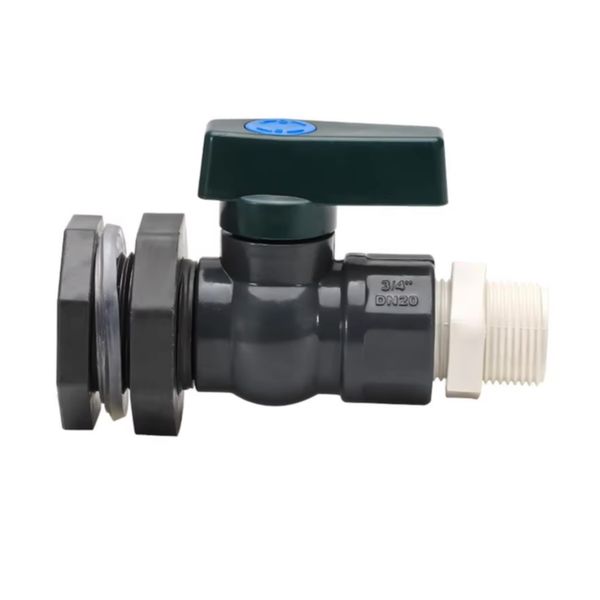 Garden Tool Practical PVC Rain Barrel Diverter Adapter Faucet 12cm