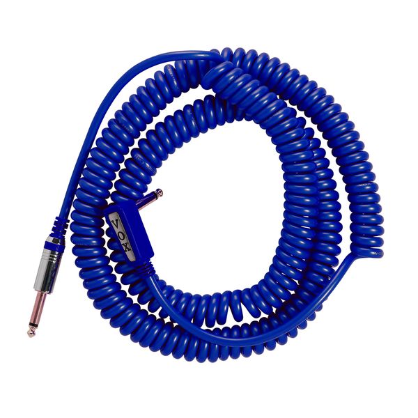 VOX Vintage Coiled Guitar Cable in Blue - 9m