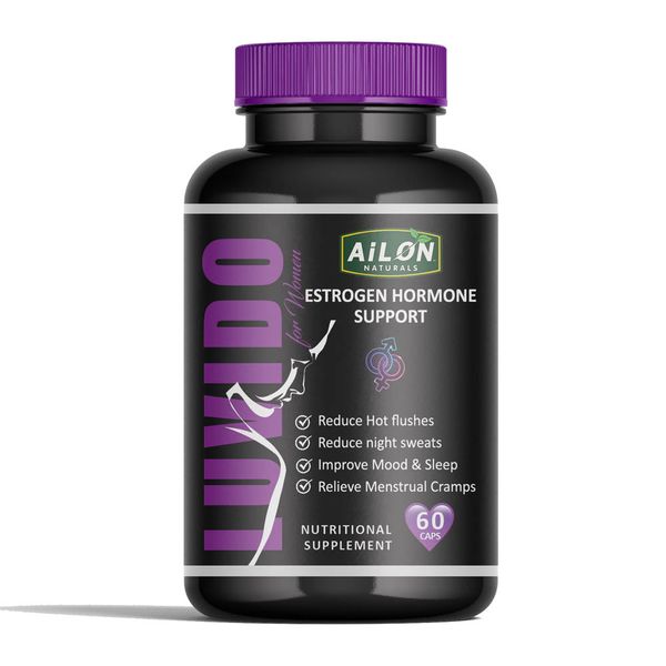 Luvido Estrogen Hormone Support for Woman 60 Capsules - Menopause Support