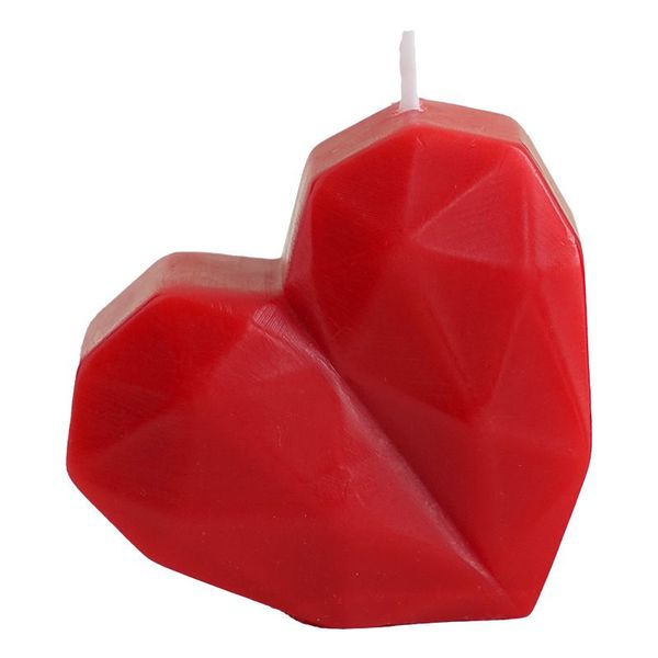 Geometric Cut Heart-shaped Scented Candle