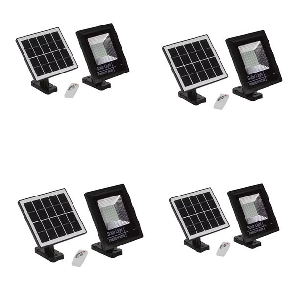 4 Set Of 25W Waterproof Solar Flood Light with Remote