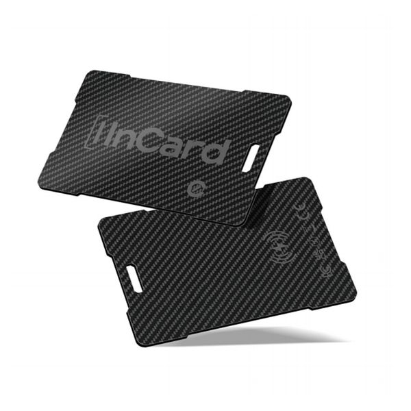 Ultra-Slim Carbon Card Tracker -IP68, Wireless Charging, Find My Compatible