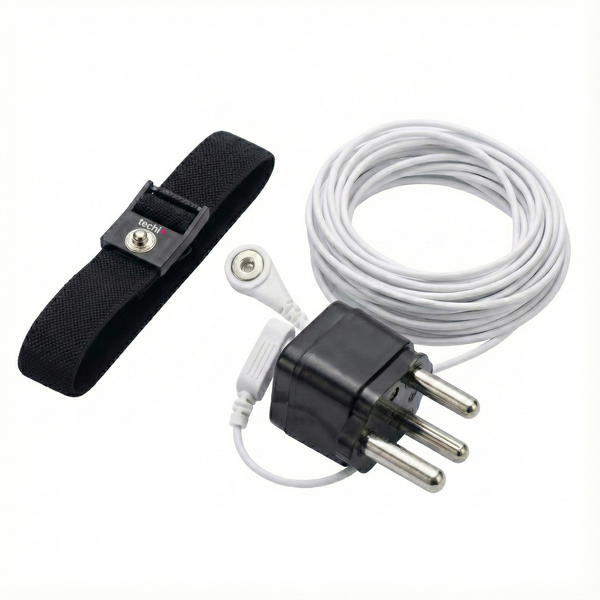 Grounding Wrist Strap Band - Custom SA Earthing Adapter, 4.5m Earth Wire