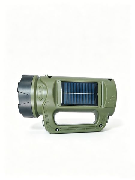 Solar Rechargeable Flashlight - Strong Light Outdoor Camping Torch