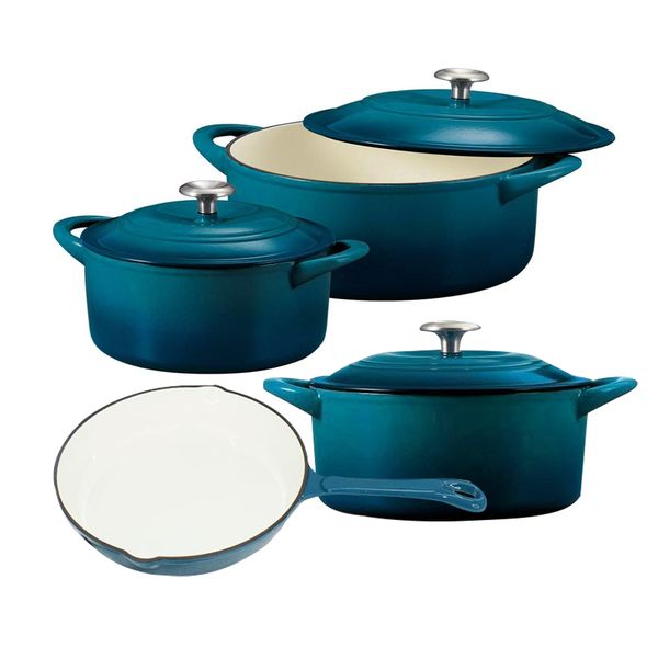 DH - Ceramic Pot with Lid Enameled Cast Iron - 7 Piece