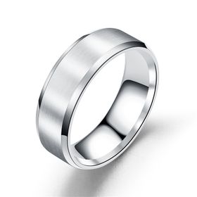 8mm Titanium Plated Stainless Steel Ring | Shop Today. Get it Tomorrow ...