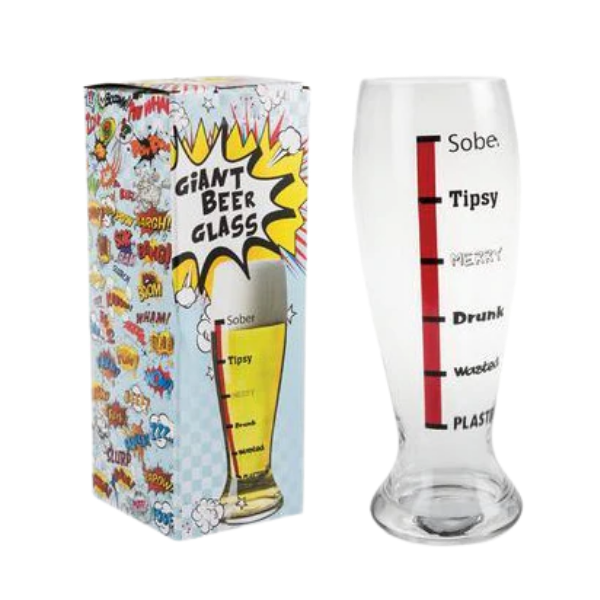 Beer-Tumbler Glass Beer-o-meter 1.5l