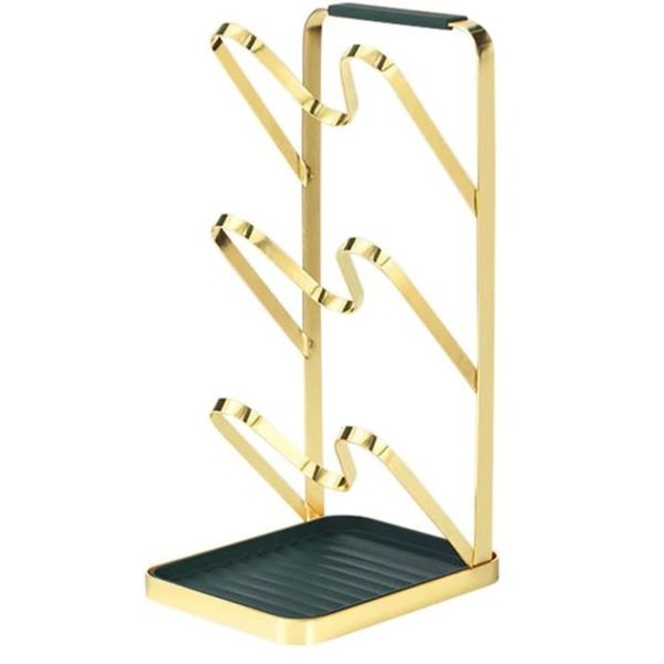 3 Tier Pot Lid Holder Kitchen Utensils Organiser Spatula Spoon Pizza Peel