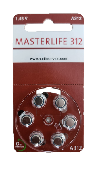 MASTERLIFE Size: 312 Batteries-(Box of 60)