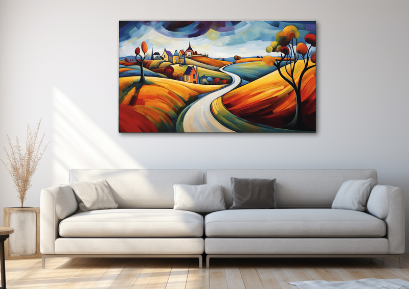 Canvas Wall Art - Country Road Abstract - HD0339