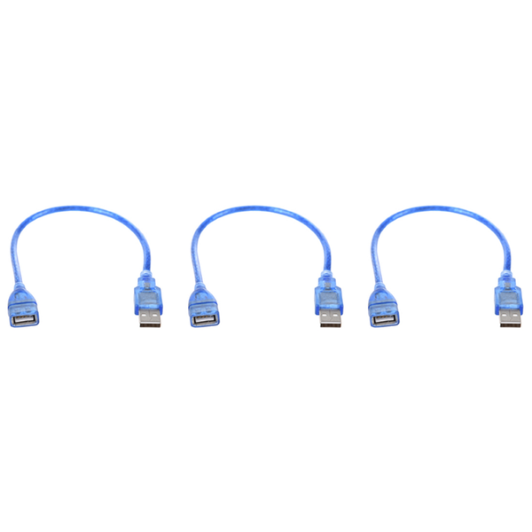3X Short USB 2 0 A Female To Male Extension Cable