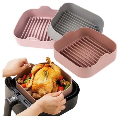 Square Silicone Air Fryer Tray