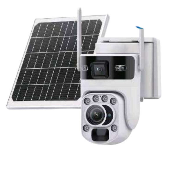 Solar-powered 4G 6MP dual-lens camera with Ubox App