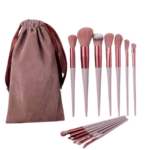13 Piece Professional Cosmetic Makeup Brush Set with Pouch