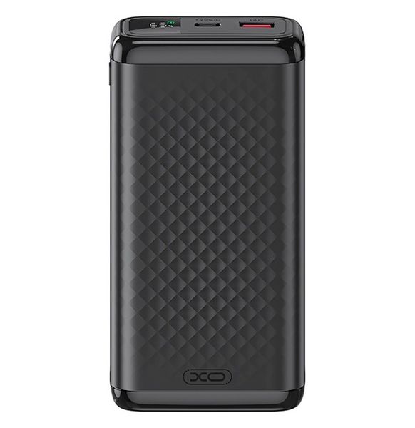 XO PB309 20,000 mAh Power Bank - Fast Charging USB-C &amp; USB-A Portable Black