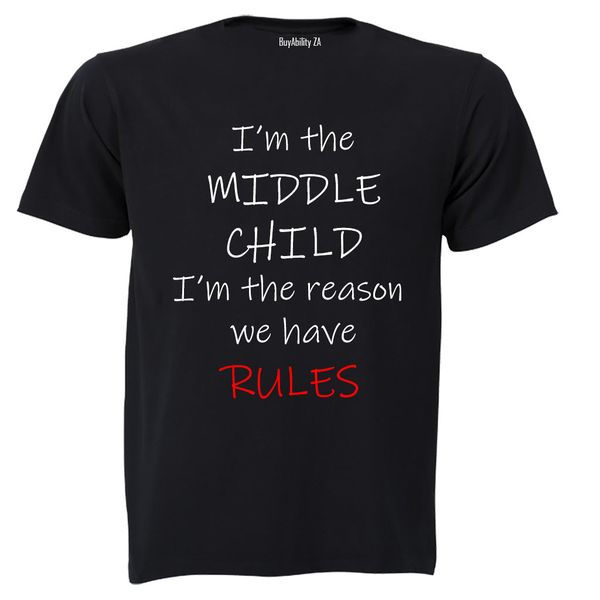I'm The Middle Child - Rules - Kids T-Shirt