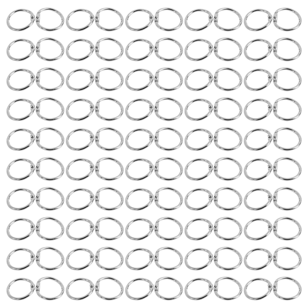 100Pcs 19Mm Loose Leaf Binder Rings For Scrapbook/Album/Craft