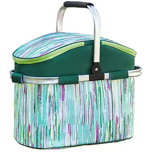 Picnic Basket 26L Large Lunch Bag Travel Shopping Basket Insulated Basket