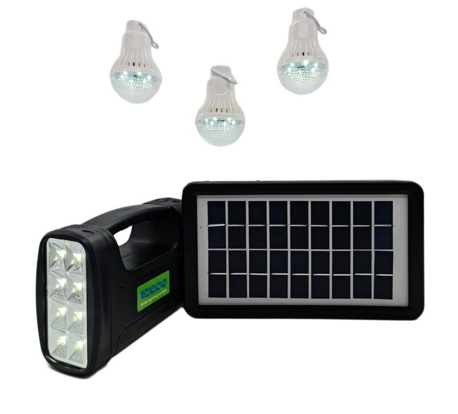 Ecco Portable Solar Rechargeable Lighting And Charging System