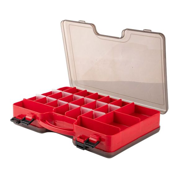 Arfast- Double-Layer Fishing Tackle Box Portable Lure &amp; Bait Organizer Case