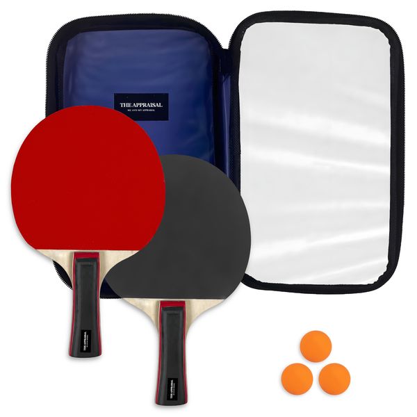The Appraisal - Beginners Table Tennis Bats &amp; Balls Set with Carrying Case