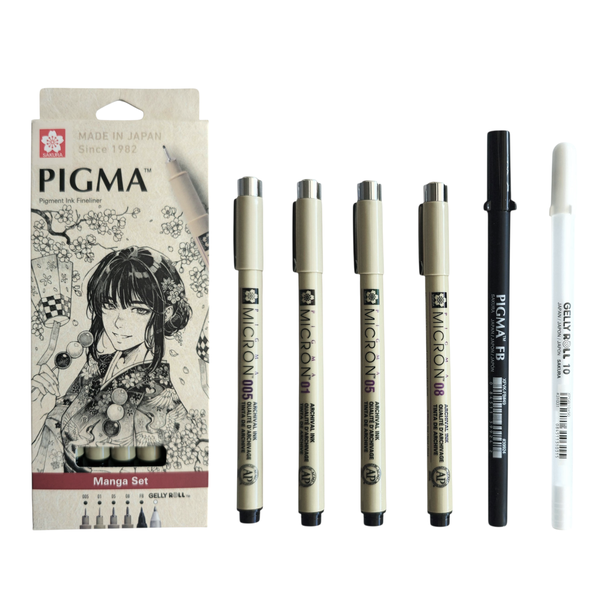 Sakura Pigma Manga Set of 6