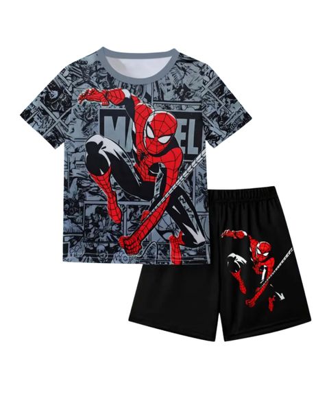 Kiddies Marvel Spider Man 2-Piece Set - Top - Shorts