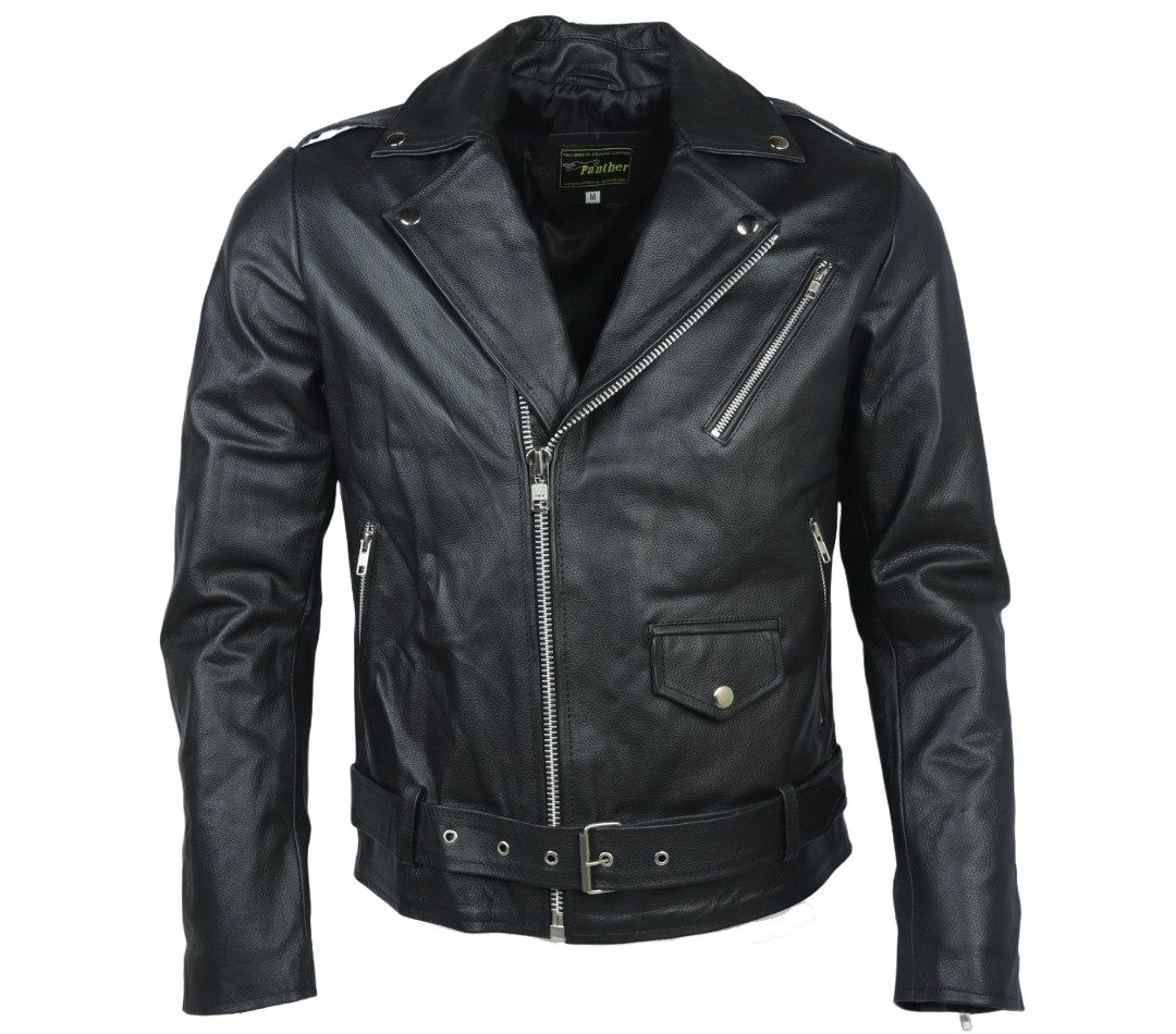 Schott Style Mens Genuine Leather Biker Jacket | Shop Today. Get it ...