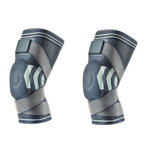 Sports Knee Pads - Silicone Shock Absorbing &amp; Breathable (2 Pieces)