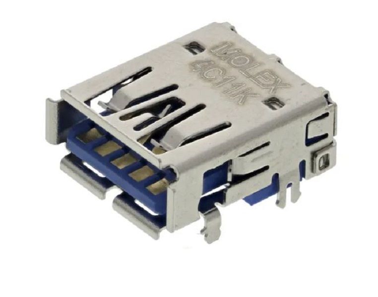 Molex (48393-0003) USB Connector, USB Type A, USB 3.0, Receptacle, 9 Way