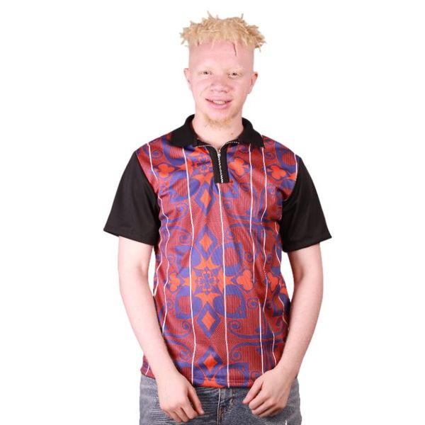 Tribe Afrique Sotho Fluorish African Golf Shirt