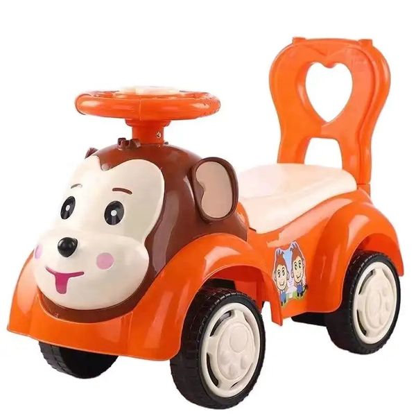Children's Sliding Toy Car, 4-Wheel Baby Stroller, Swinging Toy Car