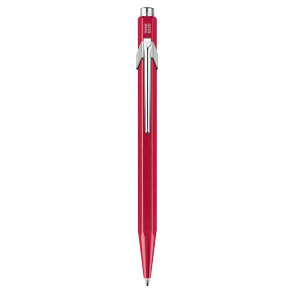 Caran D'Ache 849 RED ballpoint pen, METAL X COLLECTION, single