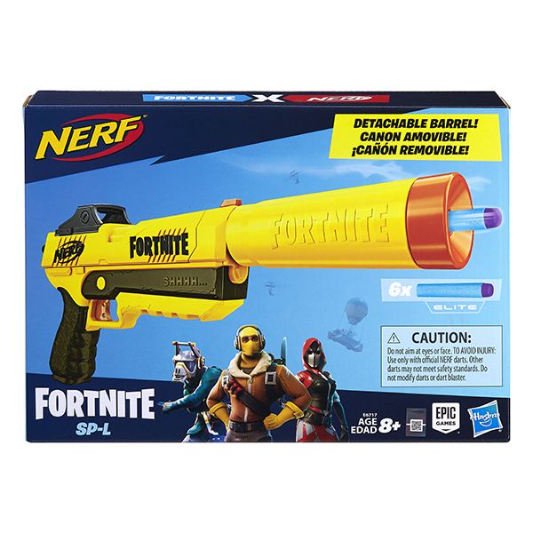Nerf Fortnite SP-L Elite Dart Blaster with Detachable Barrel