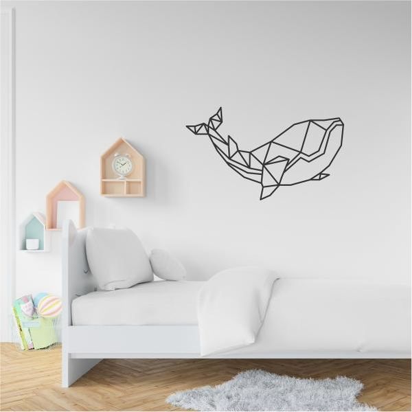 Geometrical Whale Decal Vinyl Sticker