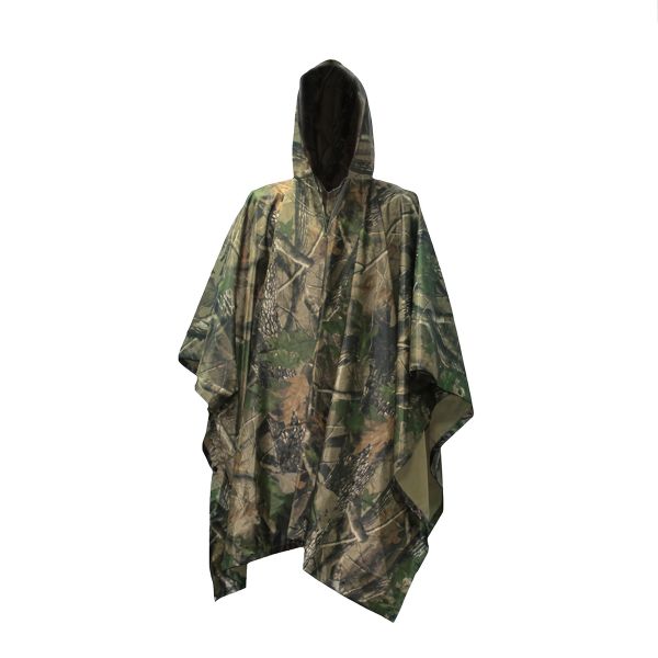 Camouflage Raincoat Military Poncho for Camping Tent Rain Cover Outdoor