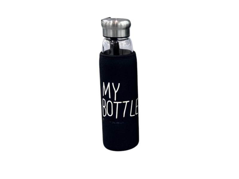 Glass Bottle With Cover 550ml - Set of 2