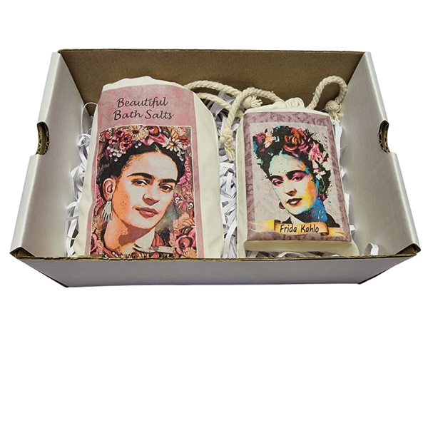 Frida Kahlo Bath Salt and Soap Set - Rose
