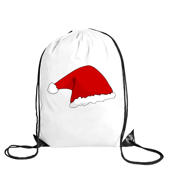 Katz Designs - Drawstring Bag -Polyester - Santa Hat
