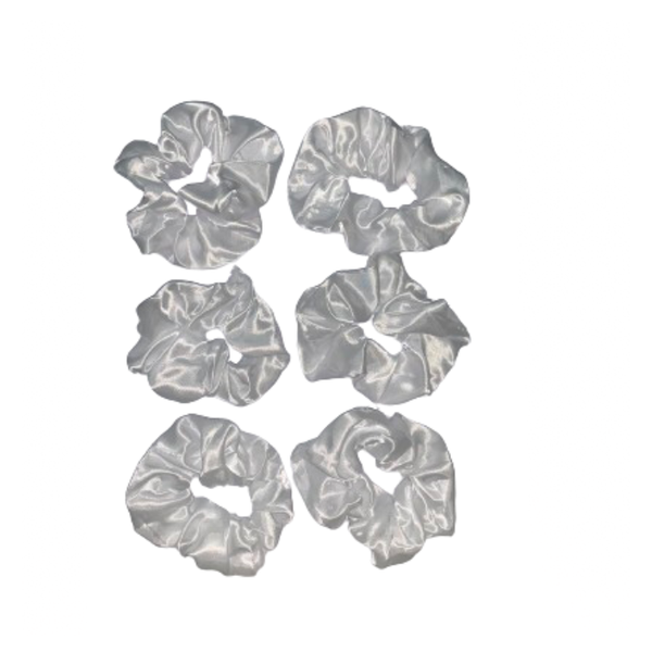 Satin Hair Scrunchie (6 Pack)