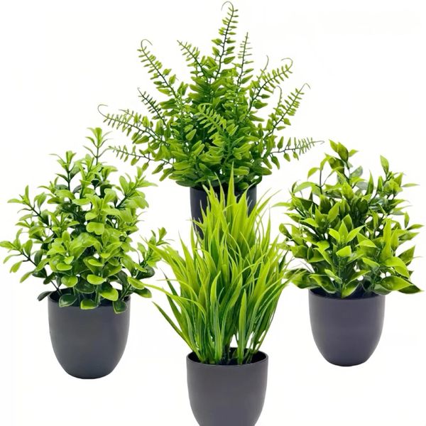 Fake Plants Artificial Plants Faux Plants for Office Desk Decor Indoor