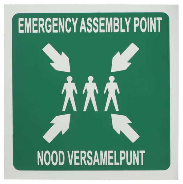 Chromadek Assembly Point Sign 440 x 440mm